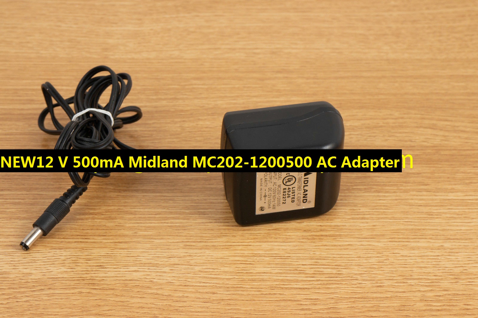 *100% Brand NEW* Midland MC202-1200500 12 V 500mA AC Adapter Power Supply